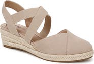 LifeStride Kimball Slingback Espadrille Platform Wedge
