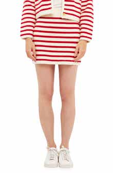 Stripe Miniskirt