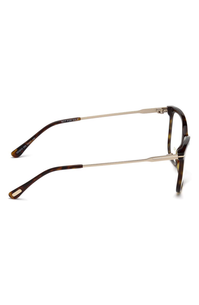 TOM FORD 52mm Cat Eye Optical Glasses, Alternate, color, 