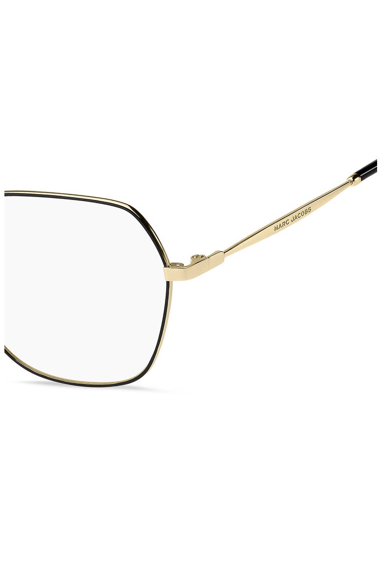 55mm Round Optical Glasses, Alternate, color, GOLD BLACK