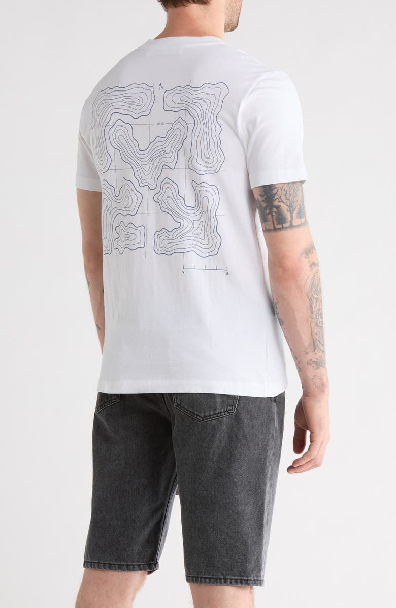 Off-White Arrow Logo Cotton Graphic T-Shirt, Alternate, color, White And Blue