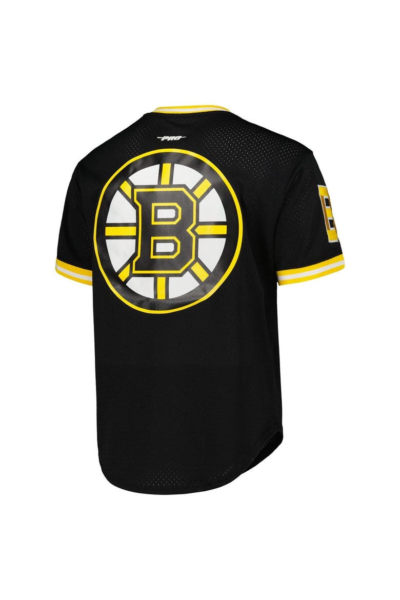 Men's Pro Standard  Black Boston Bruins Classic Mesh V-Neck T-Shirt, Alternate, color, Black