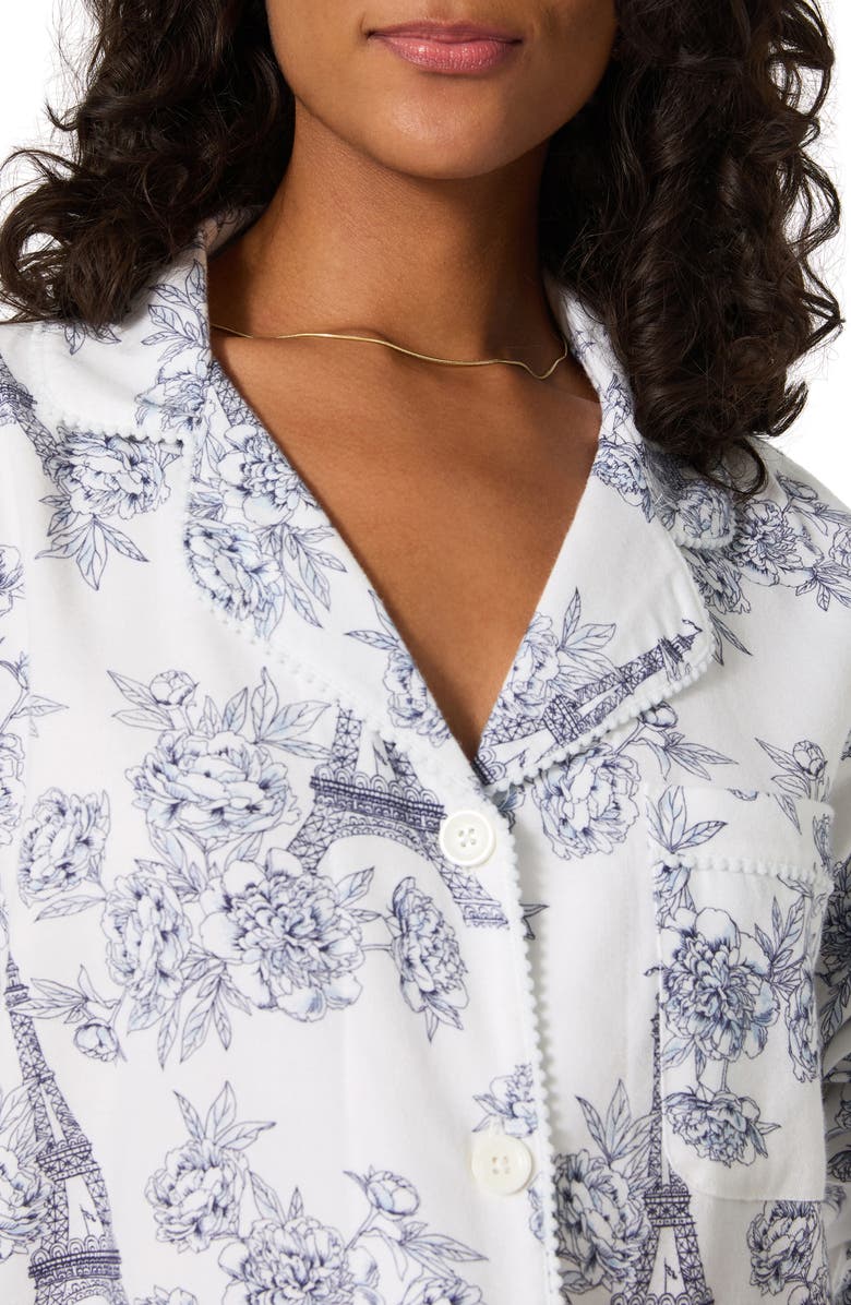 BedHead Pajamas Print Stretch Organic Cotton Pajamas, Alternate, color, La Belle Eiffel