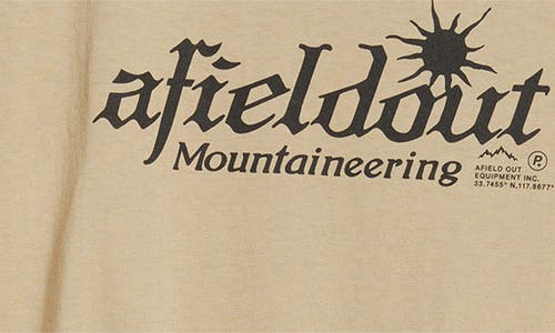 Afield Out Sunrise Graphic T-shirt In Neutral