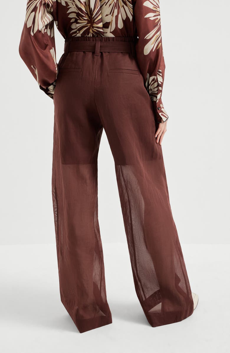 Brunello Cucinelli Loose trousers, Alternate, color, Bordeaux