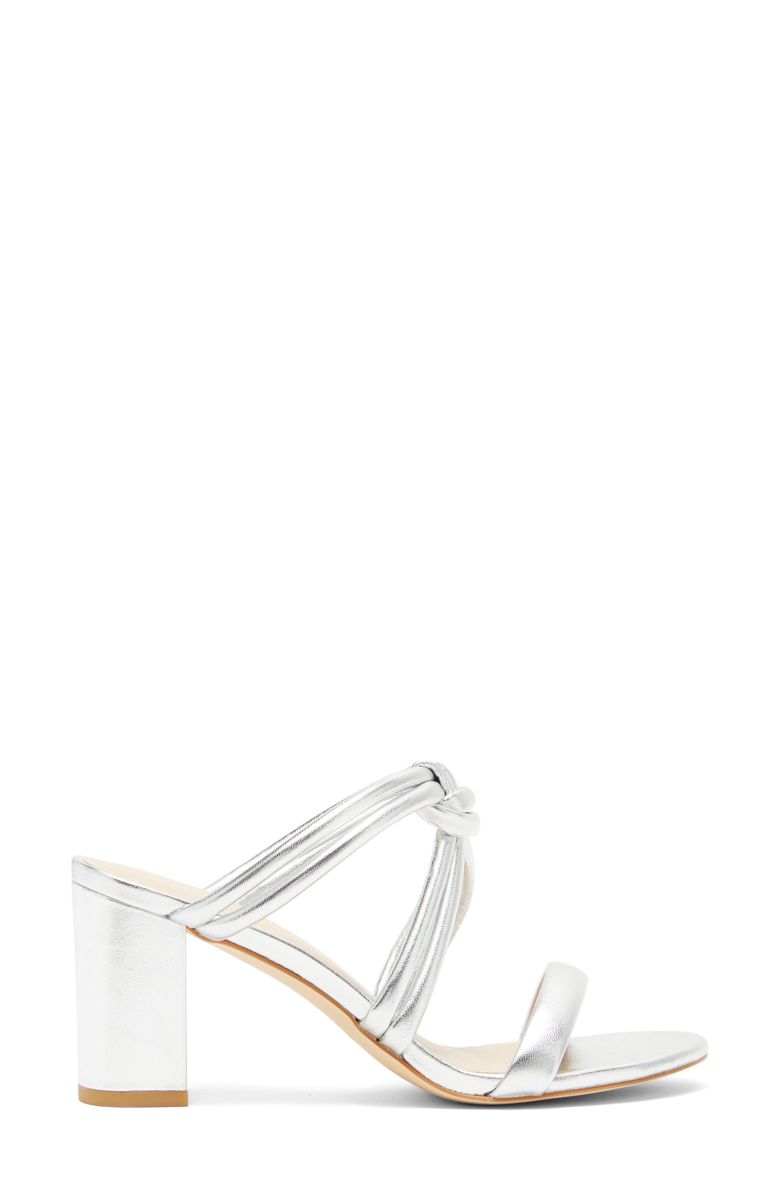 Stuart Weitzman Twist Knot 75 Block Heel Sandal, Alternate, color, 