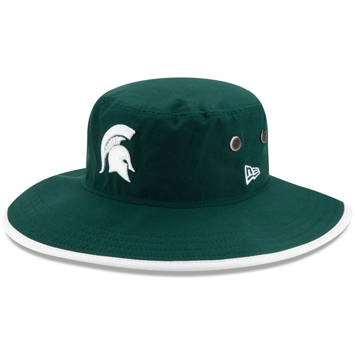 New Era Men's New Era Green Michigan State Spartans Basic Panama Bucket ...