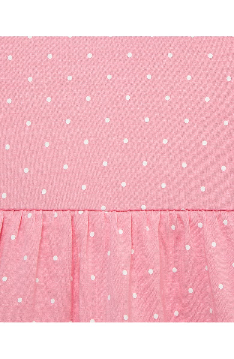 Little Me 2-Pack Long Sleeve Bodysuit Dress, Alternate, color, Pink