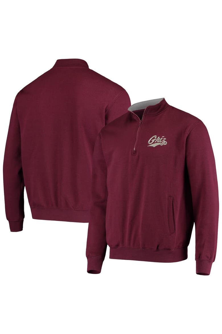 Men's Colosseum Maroon Montana Grizzlies Tortugas Logo Quarter-Zip Jacket, Alternate, color, Maroon
