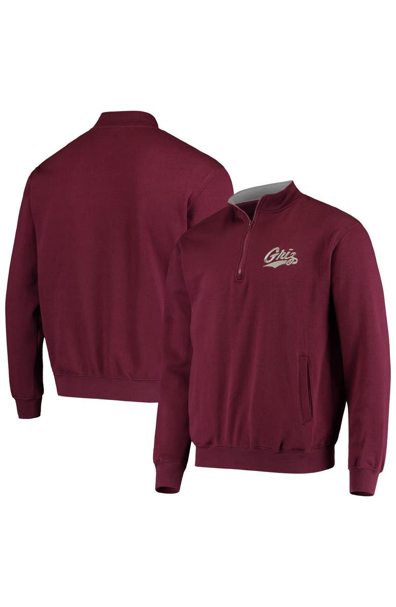 COLOSSEUM Men's Colosseum Maroon Montana Grizzlies Tortugas Logo Quarter-Zip Jacket, Alternate, color, Maroon