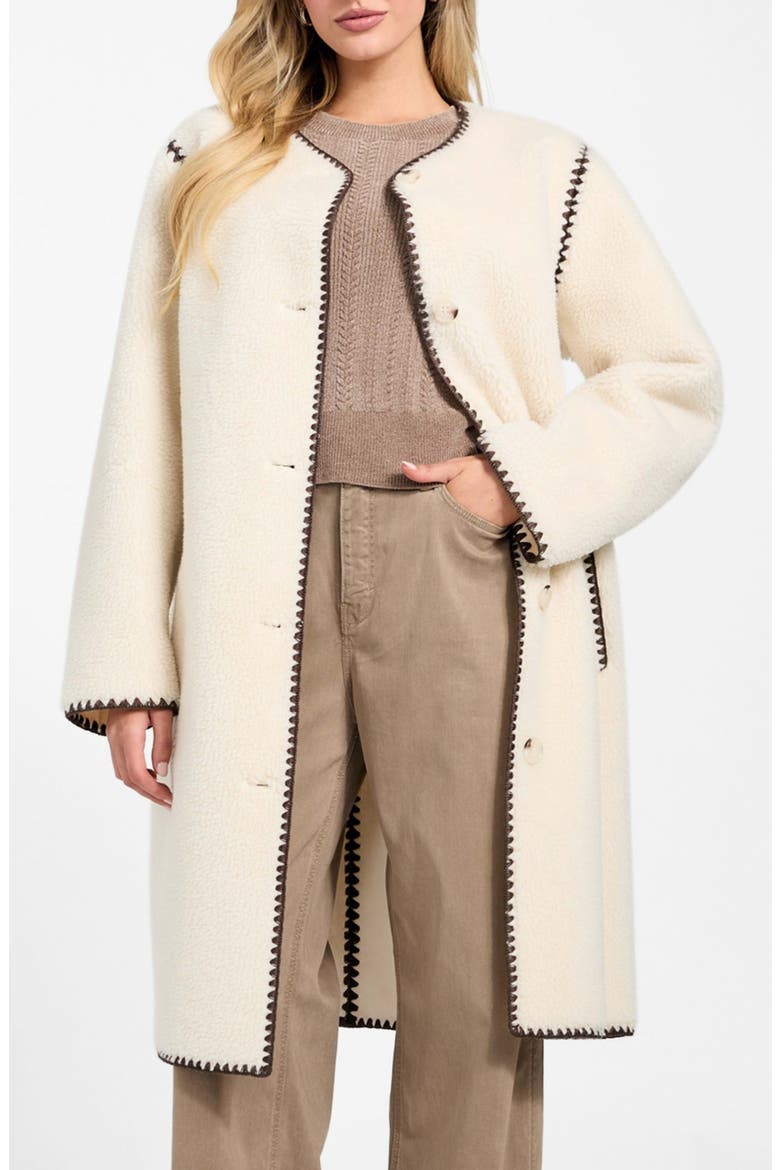Mia Fleece Jacket, Alternate, color, WHITE