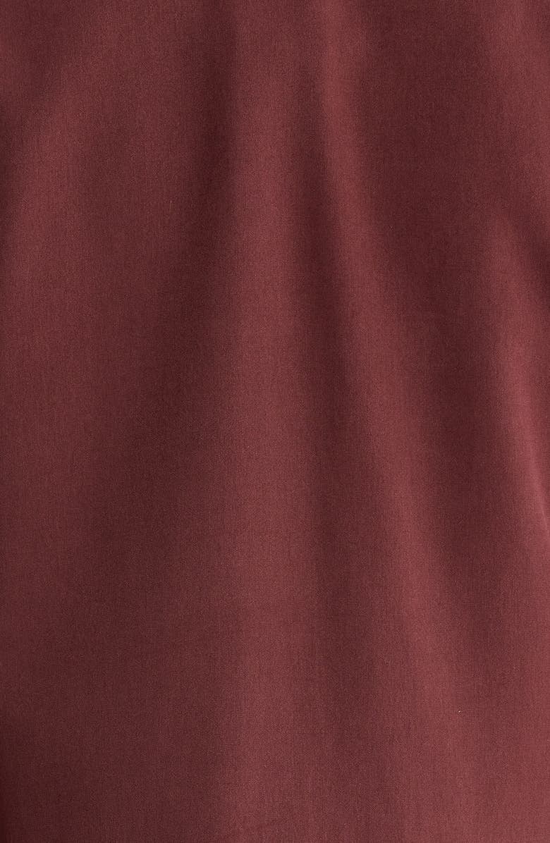 Max Mara Mirko Silk Crepe Popover Top, Alternate, color, Cherry