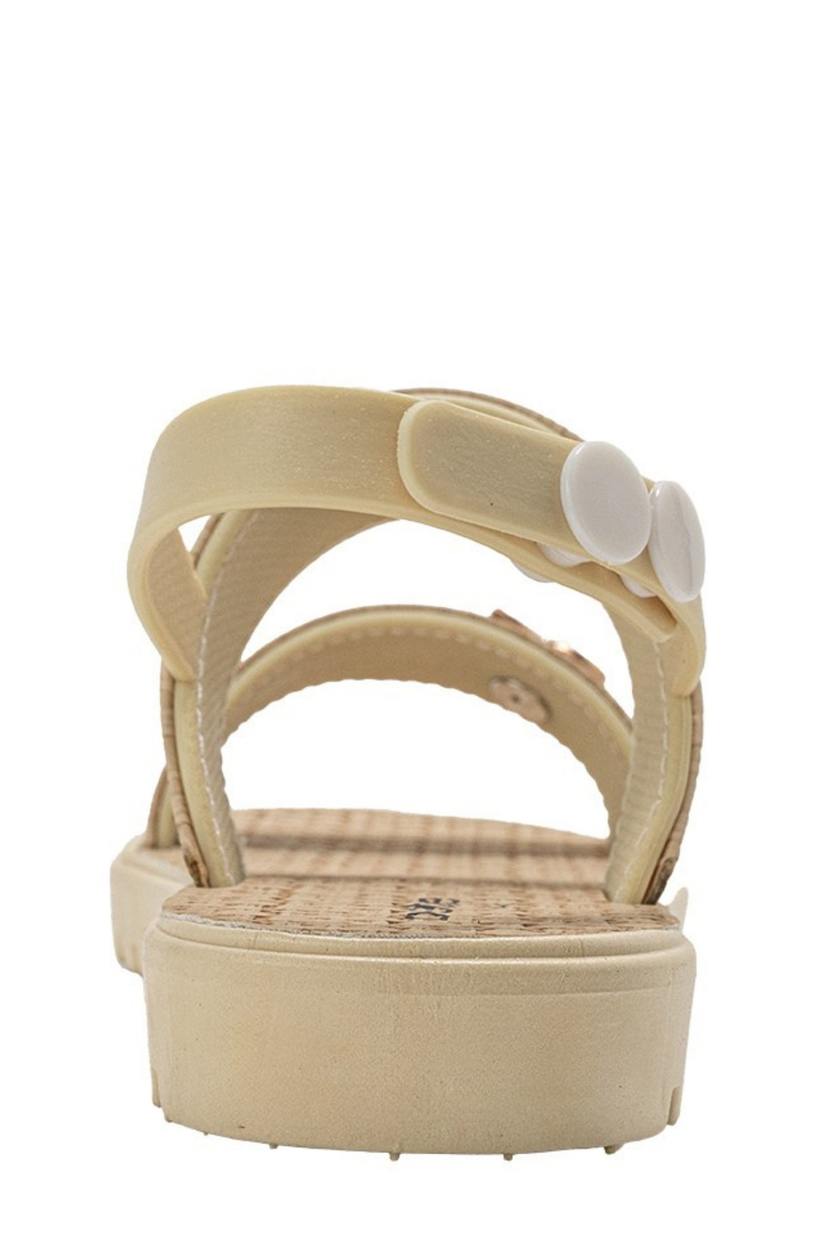 bebe Macey Cherry Sandal, Alternate, color, Tan