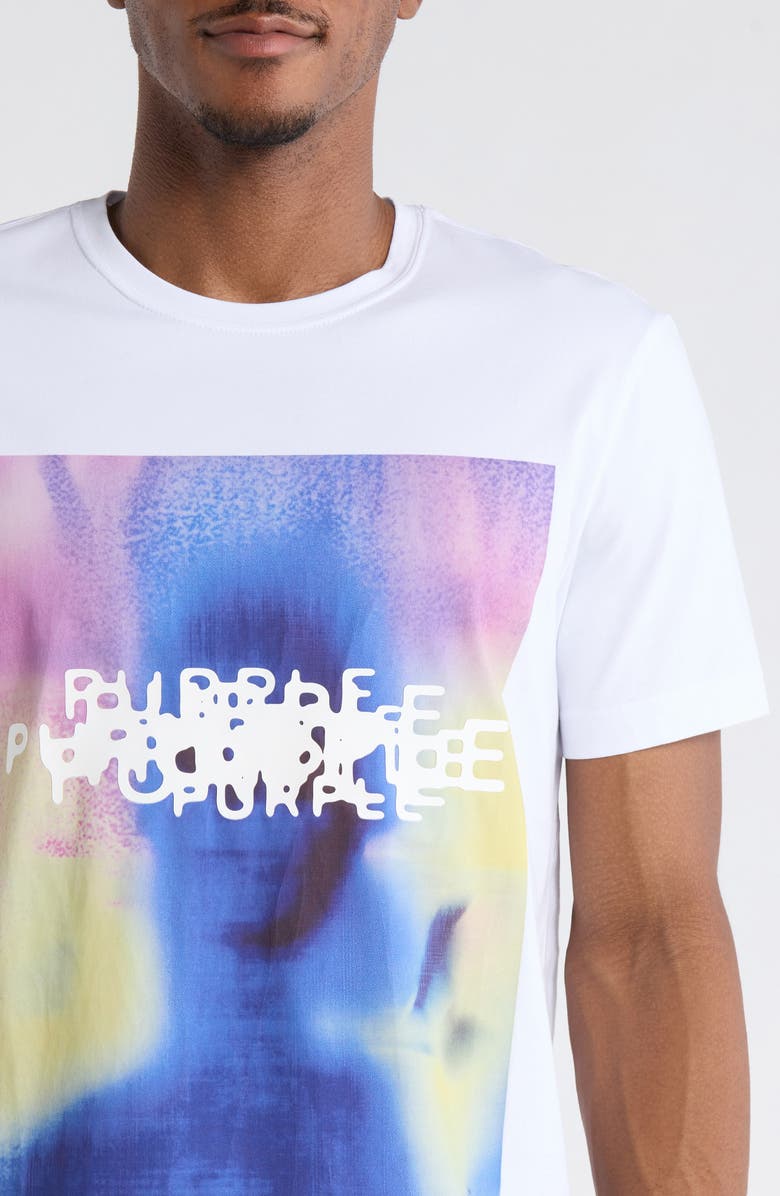 PURPLE BRAND Clean Cotton Jersey Graphic T-Shirt, Alternate, color, White