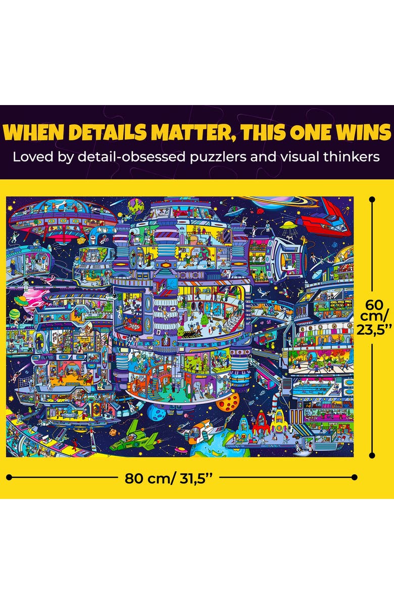 Quokka 1000 Piece Jigsaw Puzzle for Adults - Galactic Tails, Cruise Vistas & Knightly Cats, Alternate, color, Galactic Tails