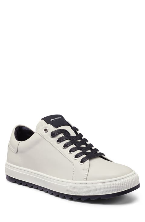 KARL LAGERFELD PARIS Leather Low Top Sneaker