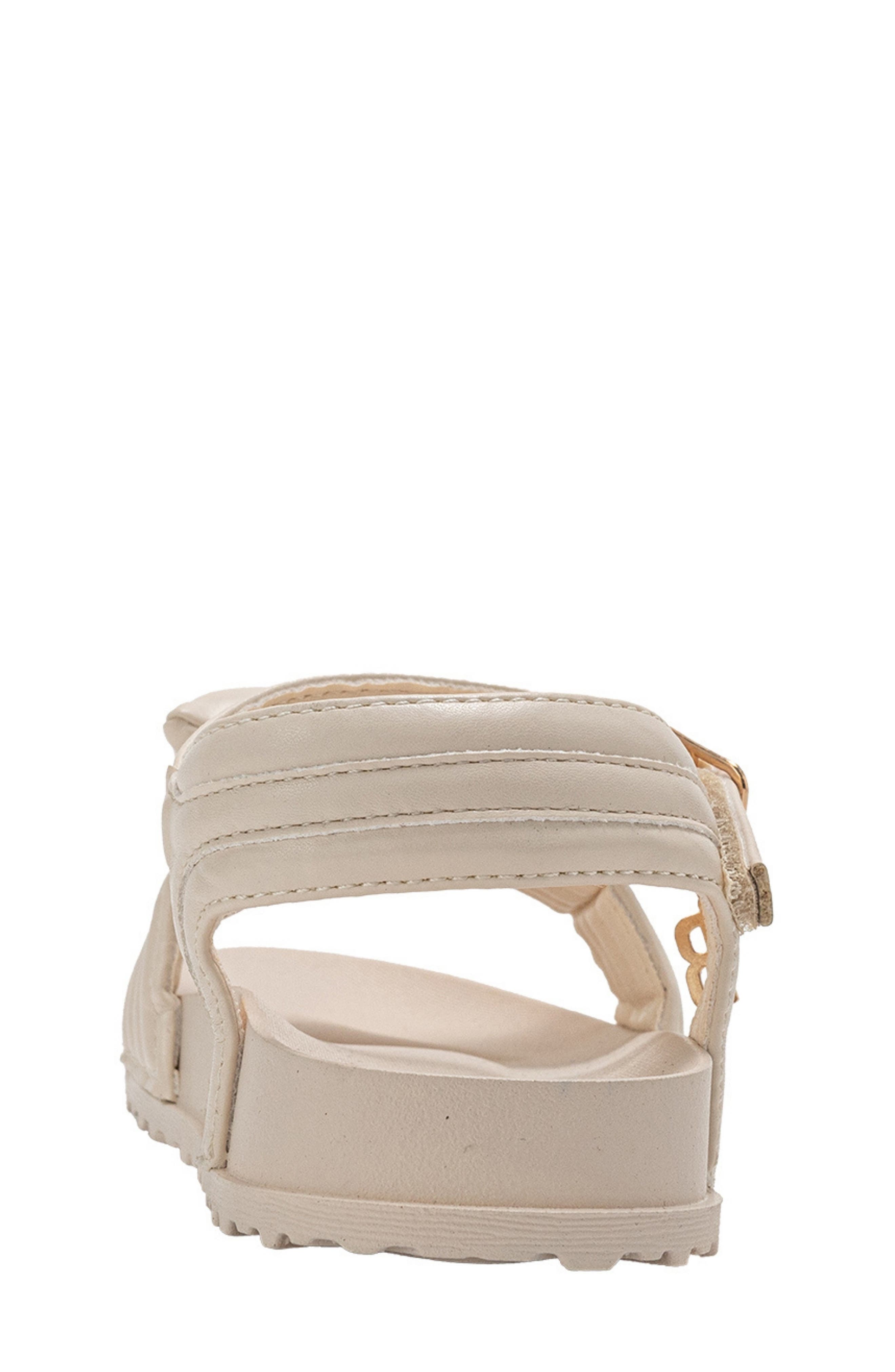 bebe Kids' Lily Bow Sandal, Alternate, color, Off White