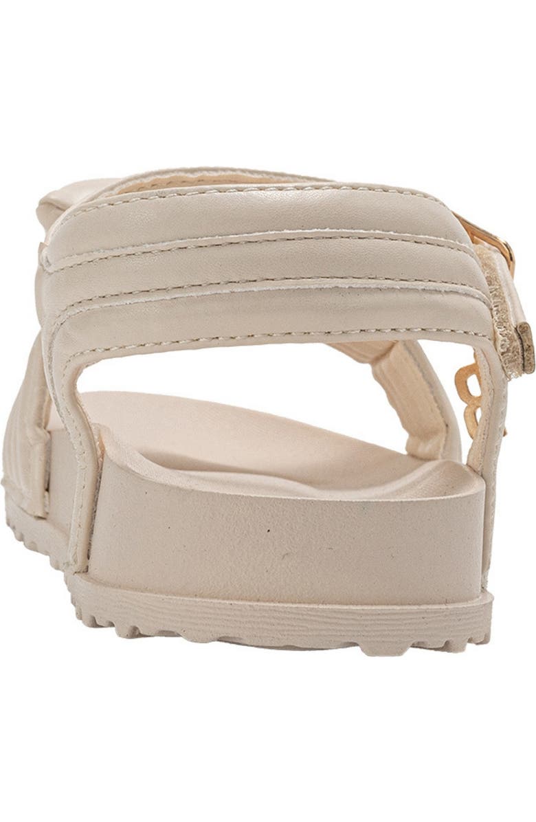 bebe Kids' Lily Bow Sandal, Alternate, color, Off White