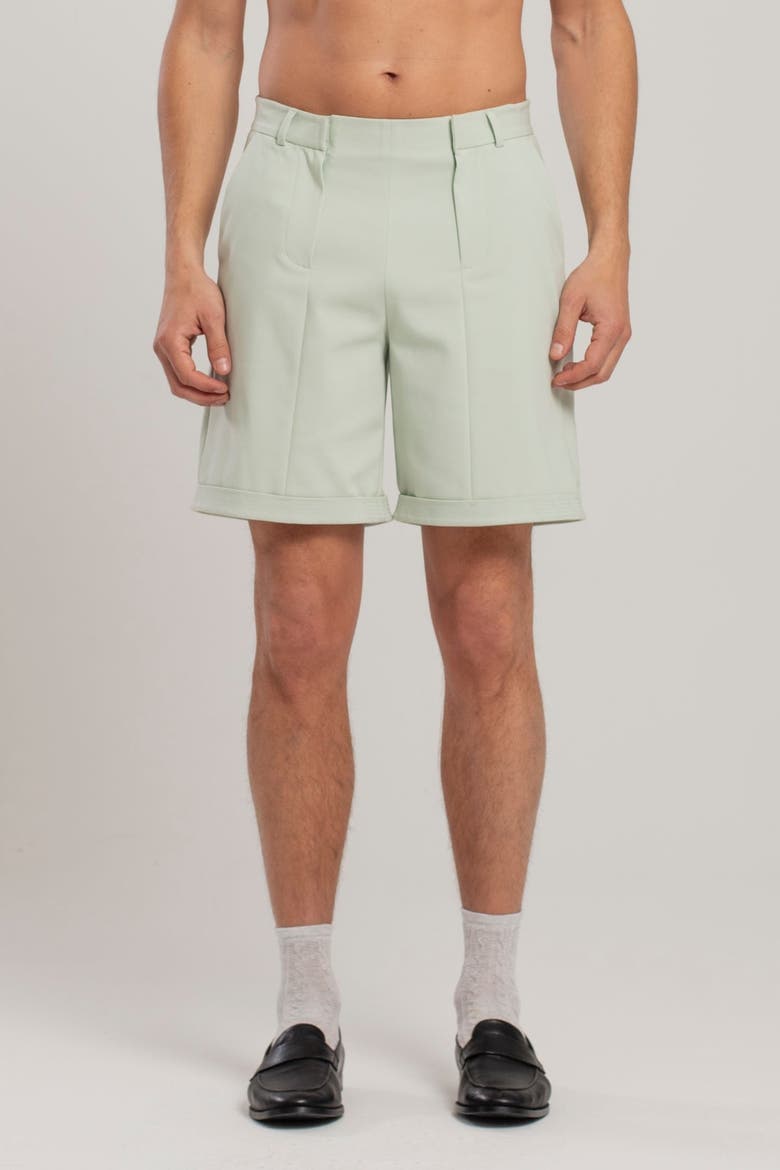 Cotton Free Heaven Casual Two Zipped Shorts, Alternate, color, Light Green