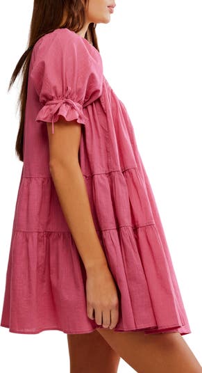 Sandy Shores Cotton Babydoll Minidress