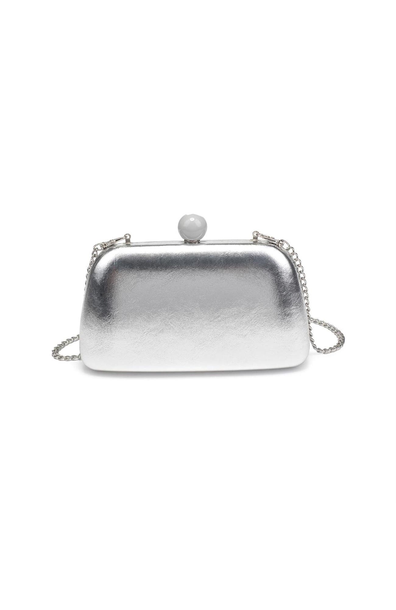 Sahara Evening Bag, Main, color, Silver