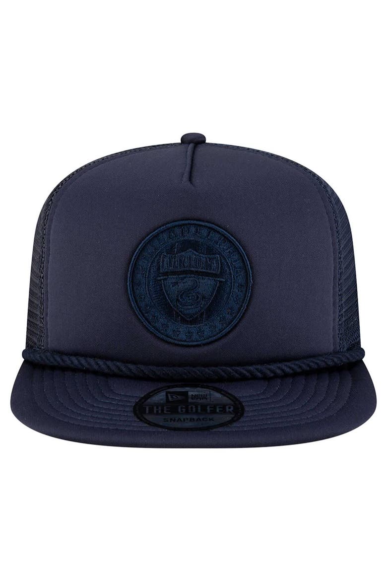 Men's New Era Navy Philadelphia Union Tone Golfer Snapback Hat, Alternate, color, Navy