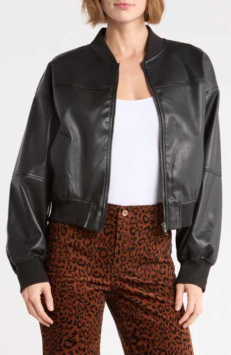 Nomad Faux Leather Bomber