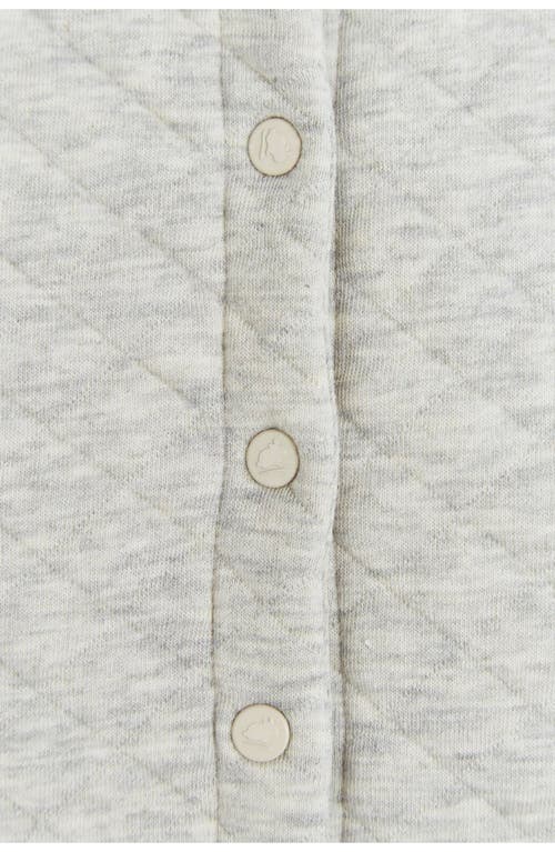 Shop Babycottons Mini Quilted Overalls In Grey