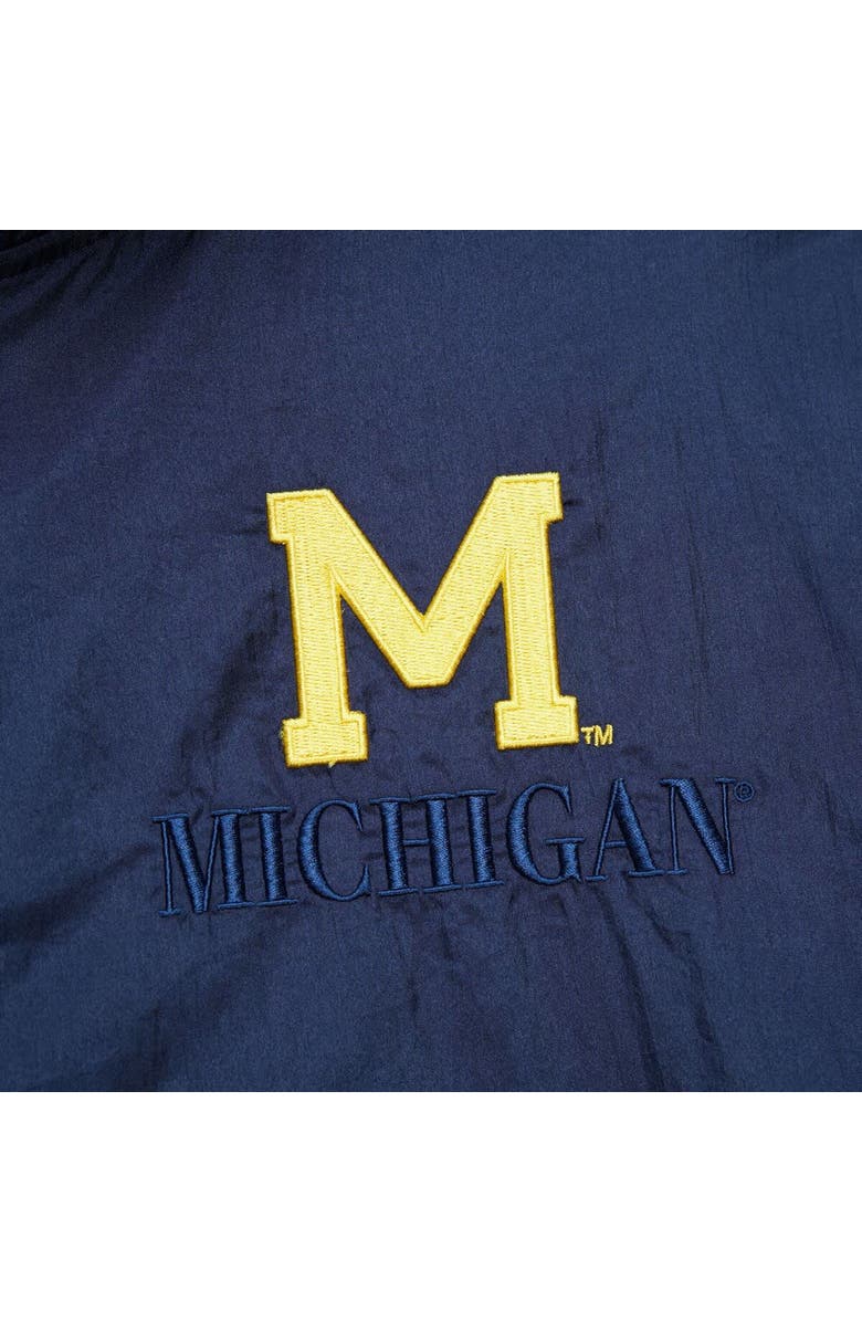 Mitchell & Ness Men's Mitchell & Ness Navy Michigan Wolverines Anorak Vintage Logo Half-Zip Hoodie Jacket, Alternate, color, Navy