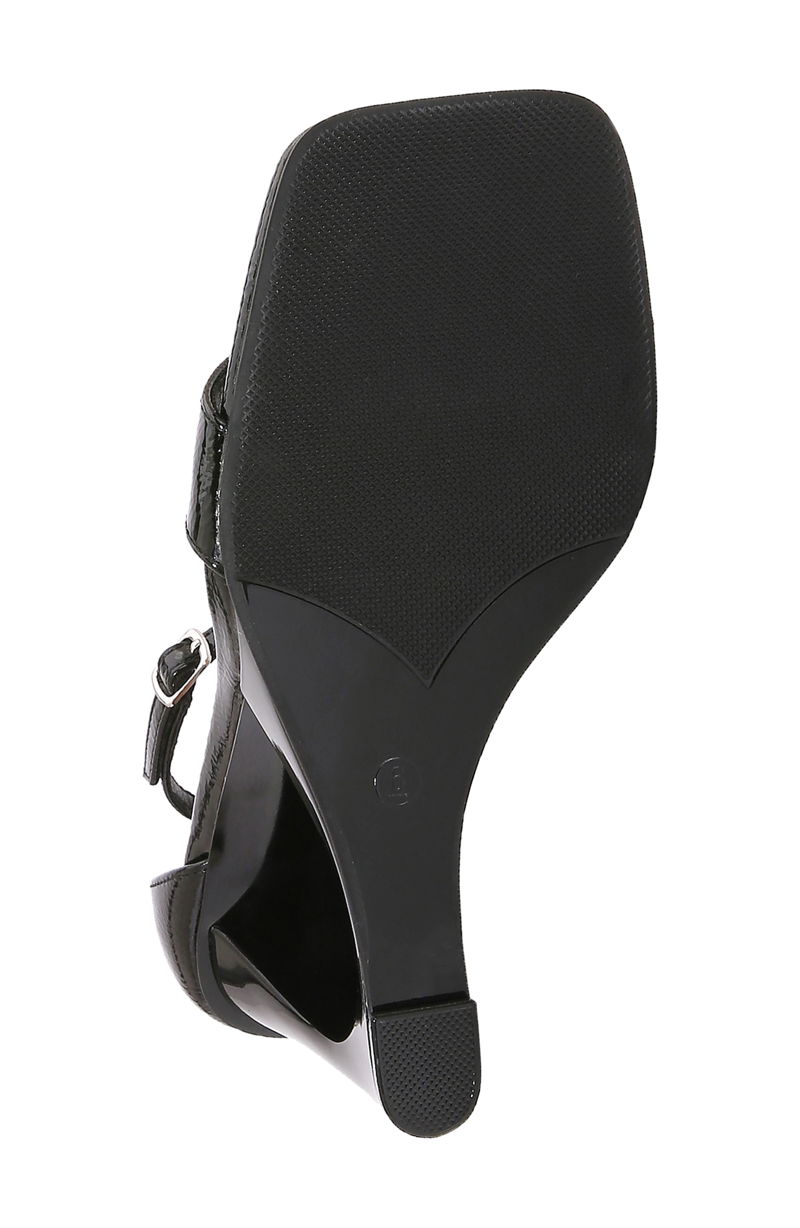 Skynr Cutout Wedge Sandal, Alternate, color, BLACK