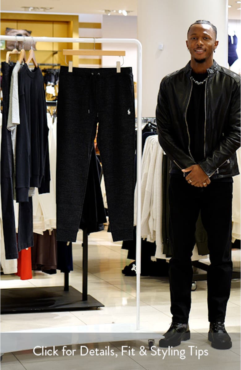 Double Knit Cotton Blend Joggers, sales video thumbnail