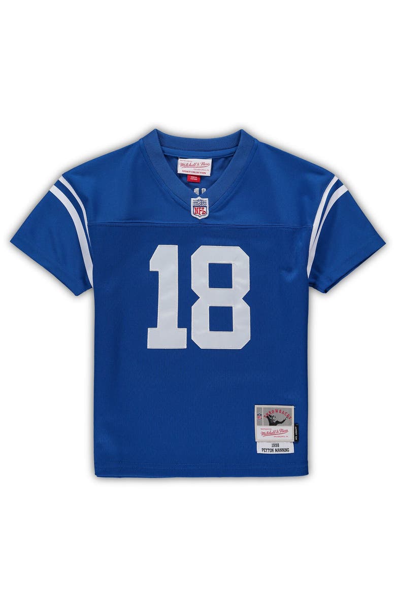 Mitchell & Ness Preschool Mitchell & Ness Peyton Manning Royal Indianapolis Colts Retired Legacy Jersey, Alternate, color, Royal