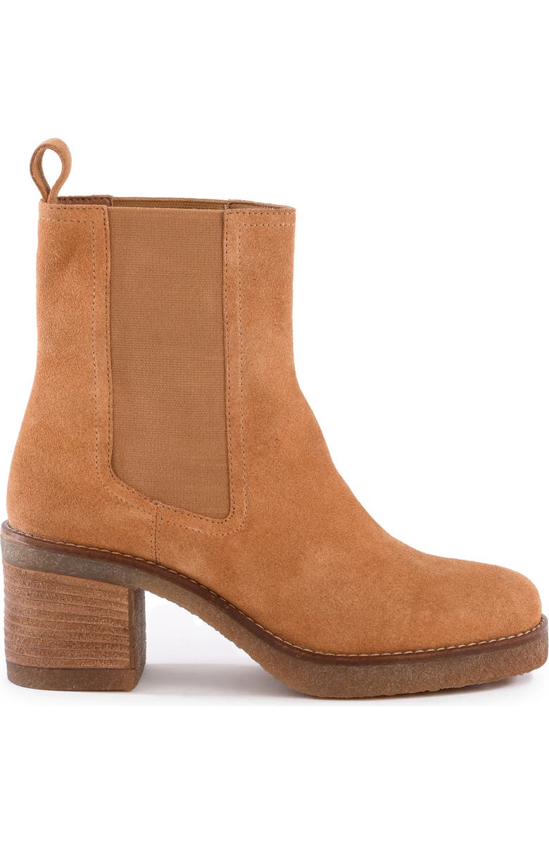 Seychelles Hustle Platform Chelsea Boot, Alternate, color, Tan Suede