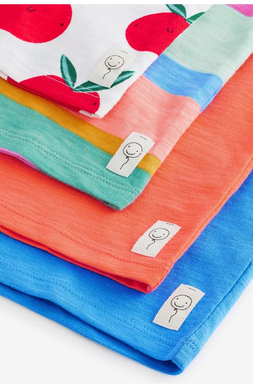 Next Kids' Assorted 4-pack Cotton T-shirts In Orange