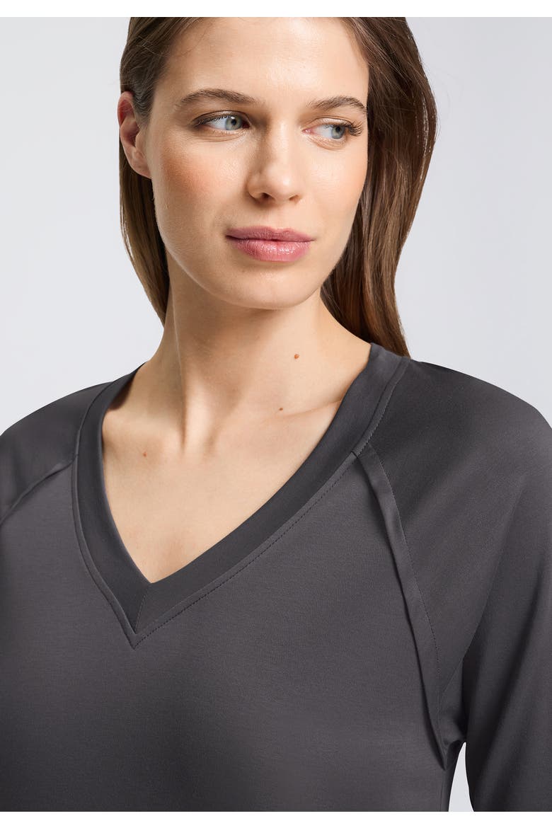 Pure Essence V-Neck Cotton Nightgown, Alternate, color, Boulevard