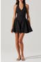 Meana Cotton Blend Halter Minidress