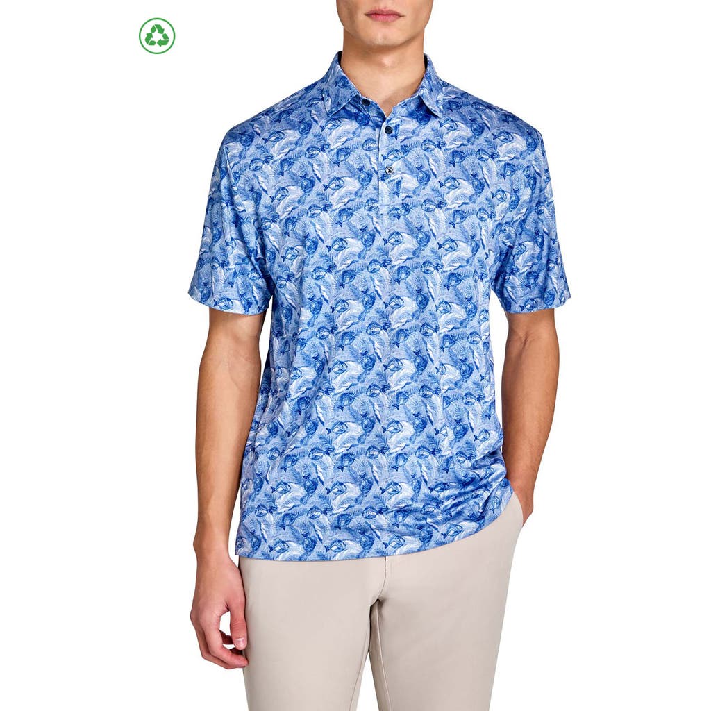 Construct Fish Headphones Polo In Navy