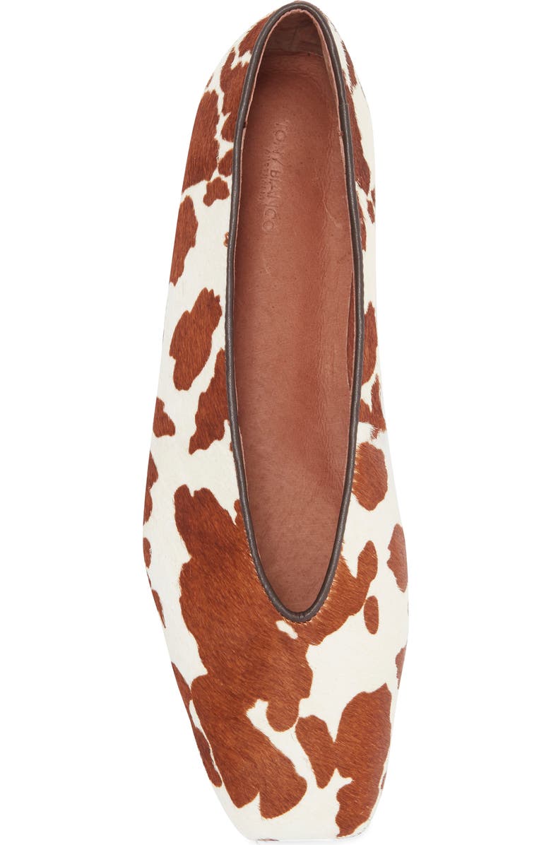 Tony Bianco Bayley Genuine Calf Hair Ballet Flat, Alternate, color, Tan/ Beige Pony