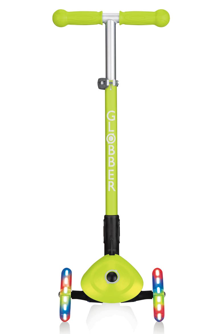 Primo Light-Up Wheels Foldable Scooter, Alternate, color, LIME GREEN