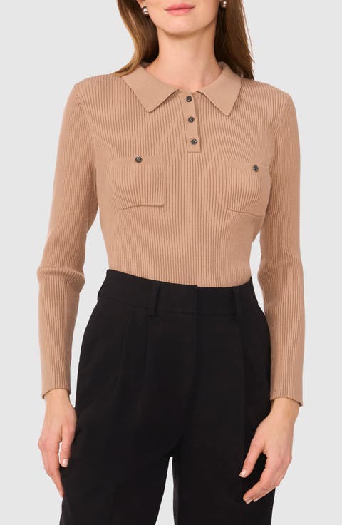 Rib Polo Sweater