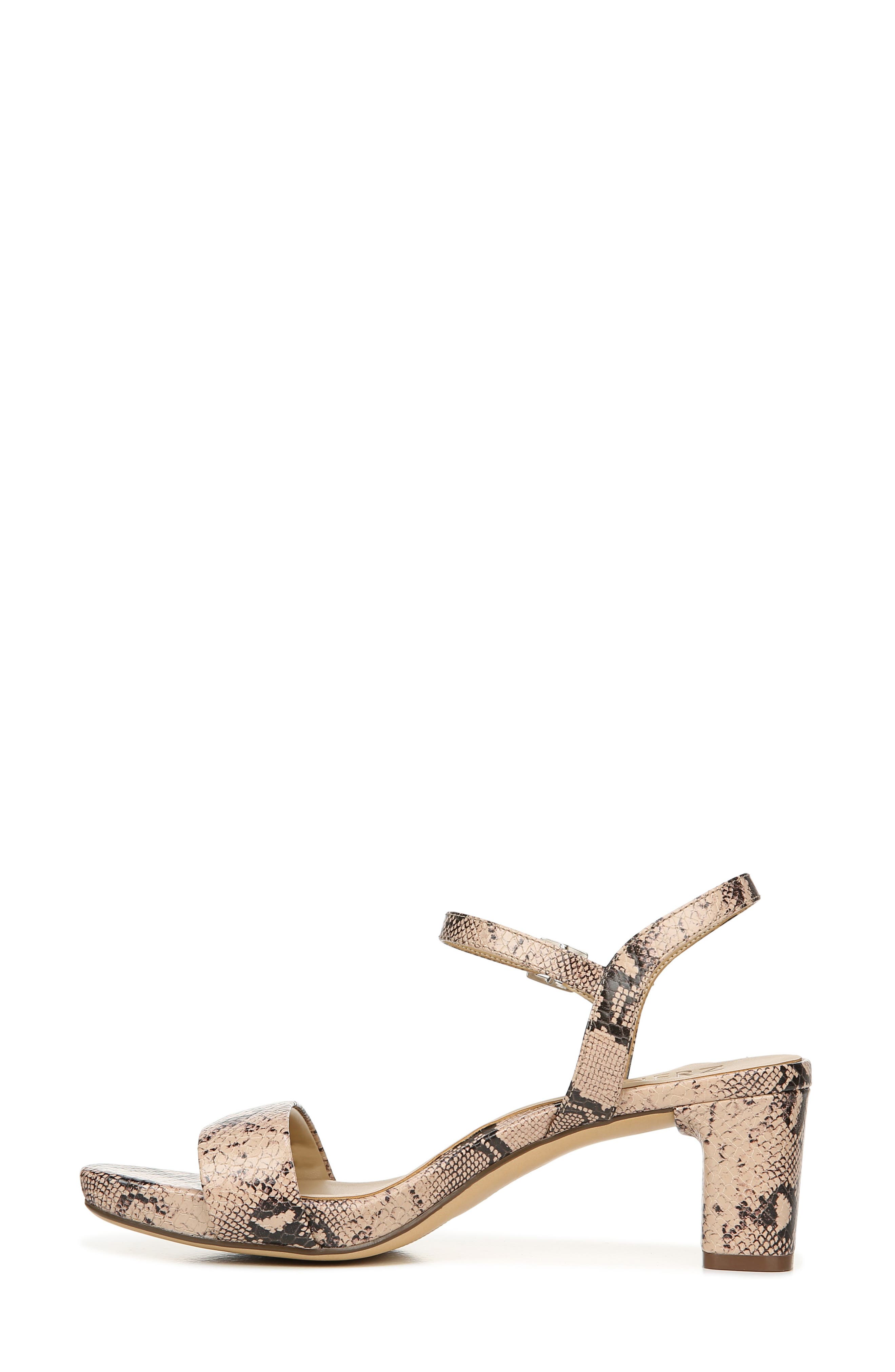 Ivy Ankle Strap Sandal, Alternate, color, BARELY NUDE SNAKE PRINT