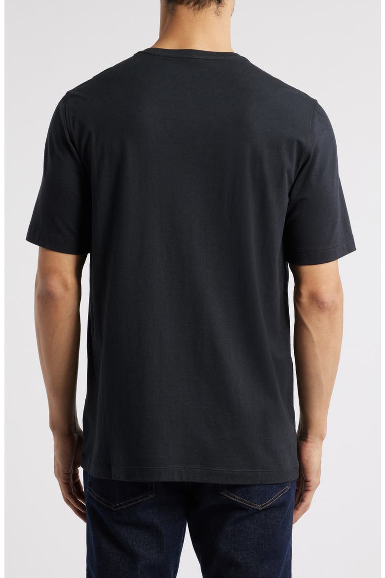 Essential Pima Cotton & Modal T-Shirt, Alternate, color, BLACK