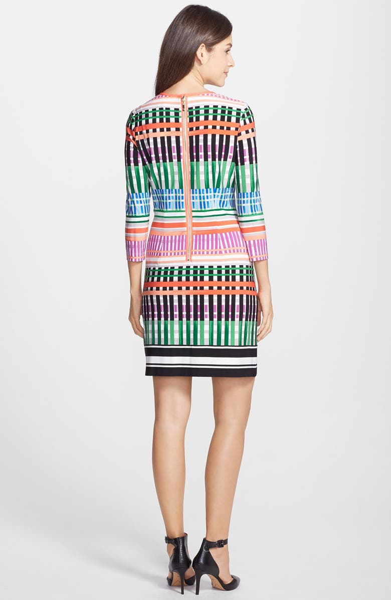 Eliza J Print Jersey A-Line Dress, Alternate, color,