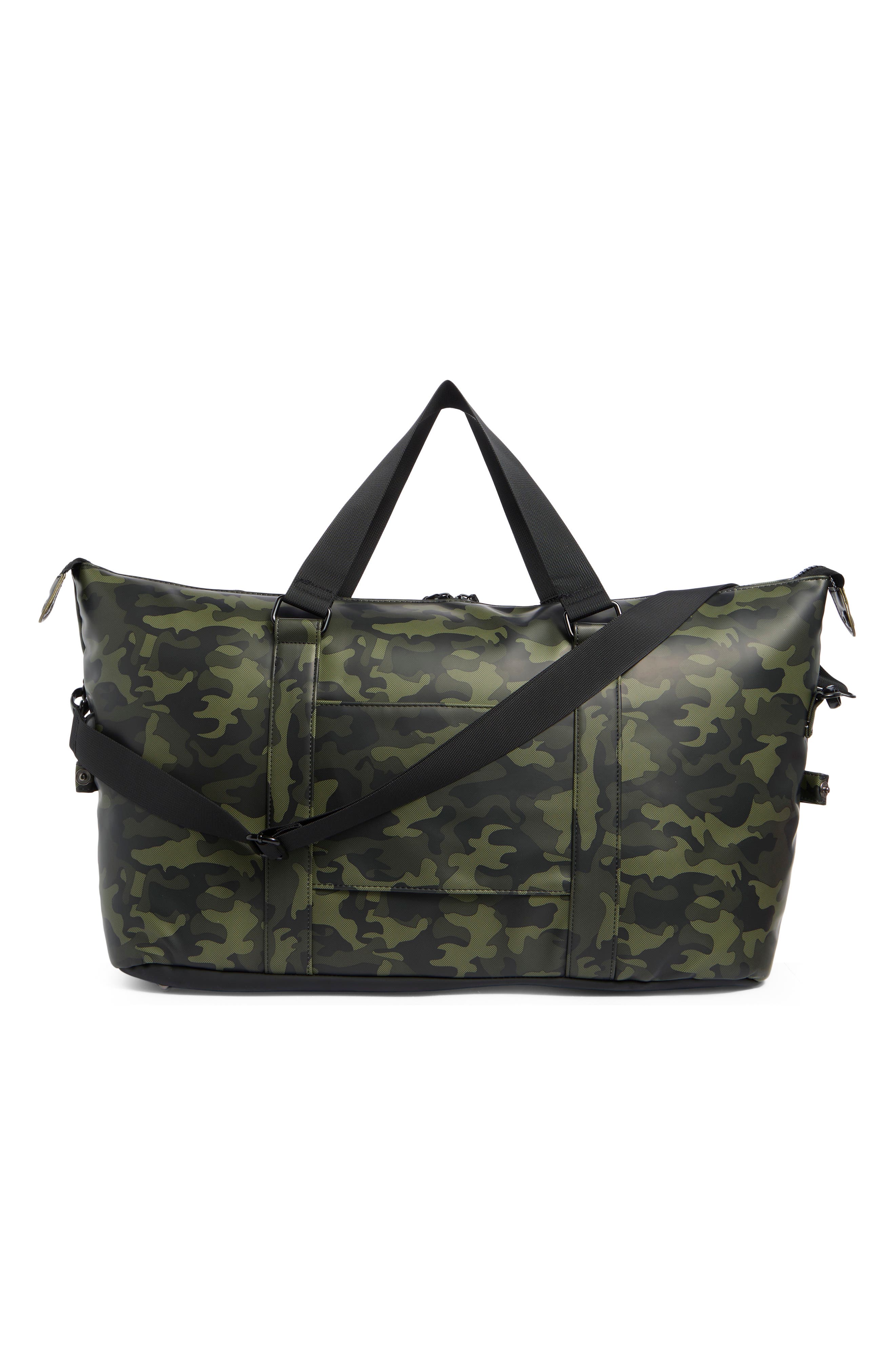 Rubberized Duffle, Alternate, color, OLIVE