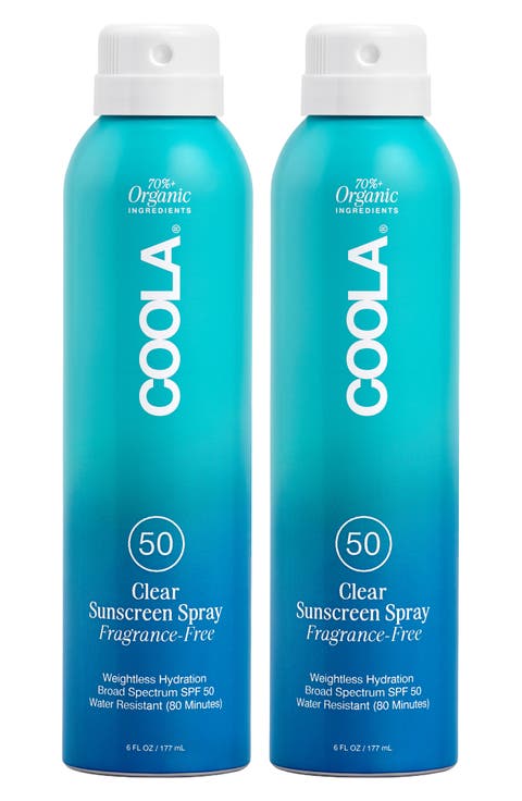 Suncare Classic Sunscreen Spray Fragrance-Free Broad Spectrum SPF 50 $64 Value