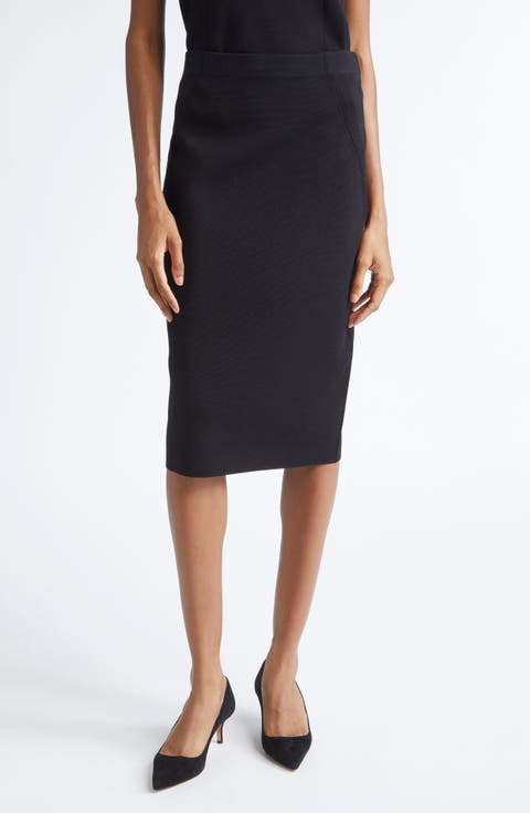 Nina Knit Pencil Skirt