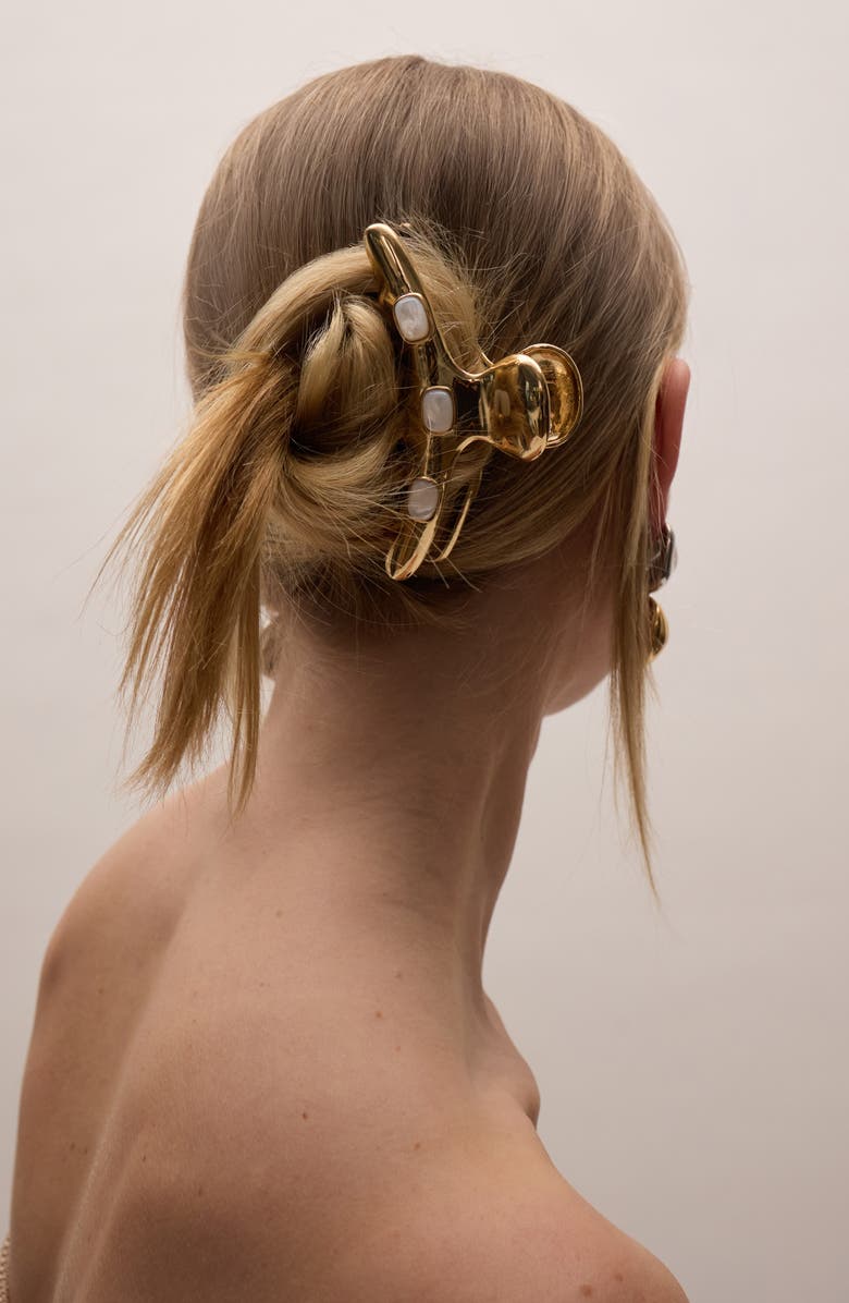 LELET NY Vega Mother-of-Pearl Hair Claw Clip, Alternate, color, Mother Of Pearl