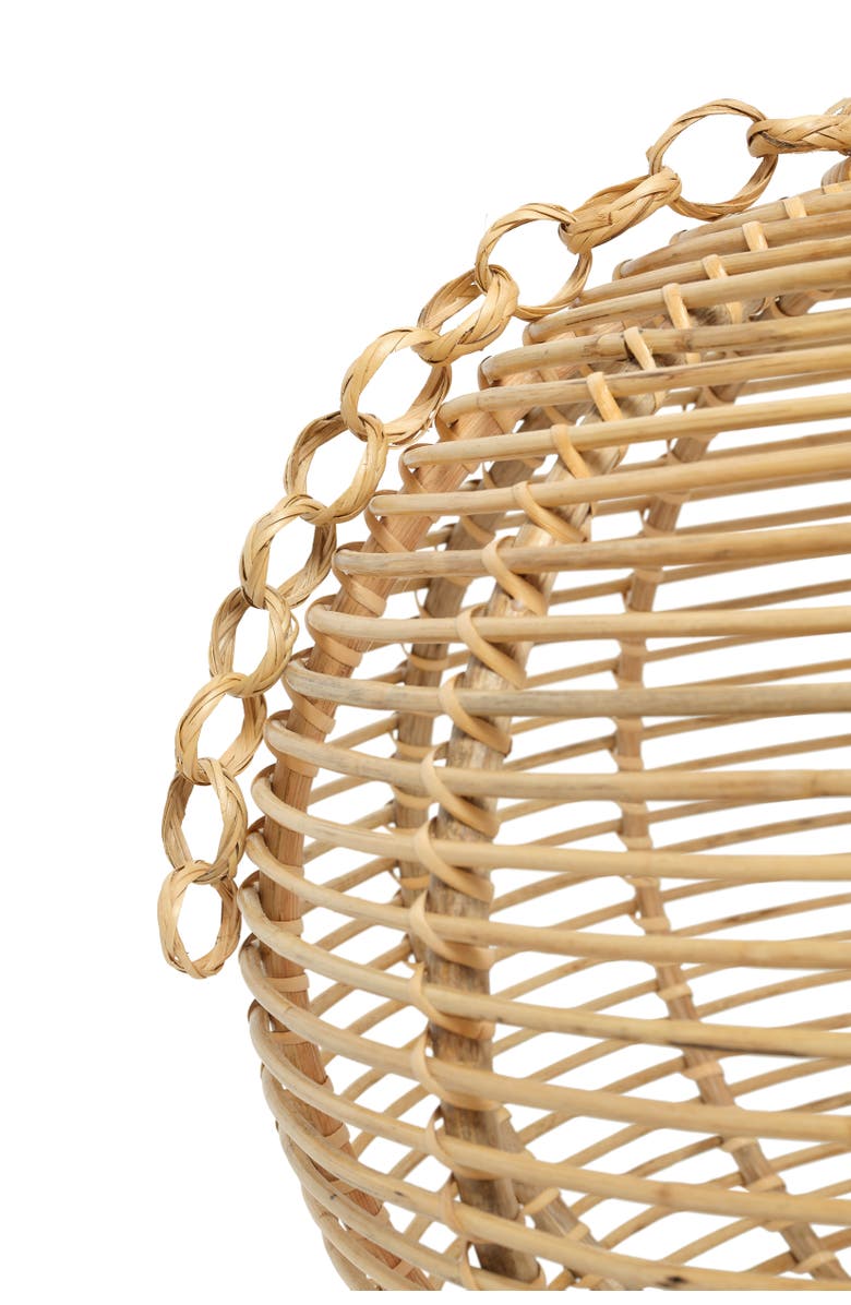 Wicker Village Round Lamp Shade, Alternate, color, Natural