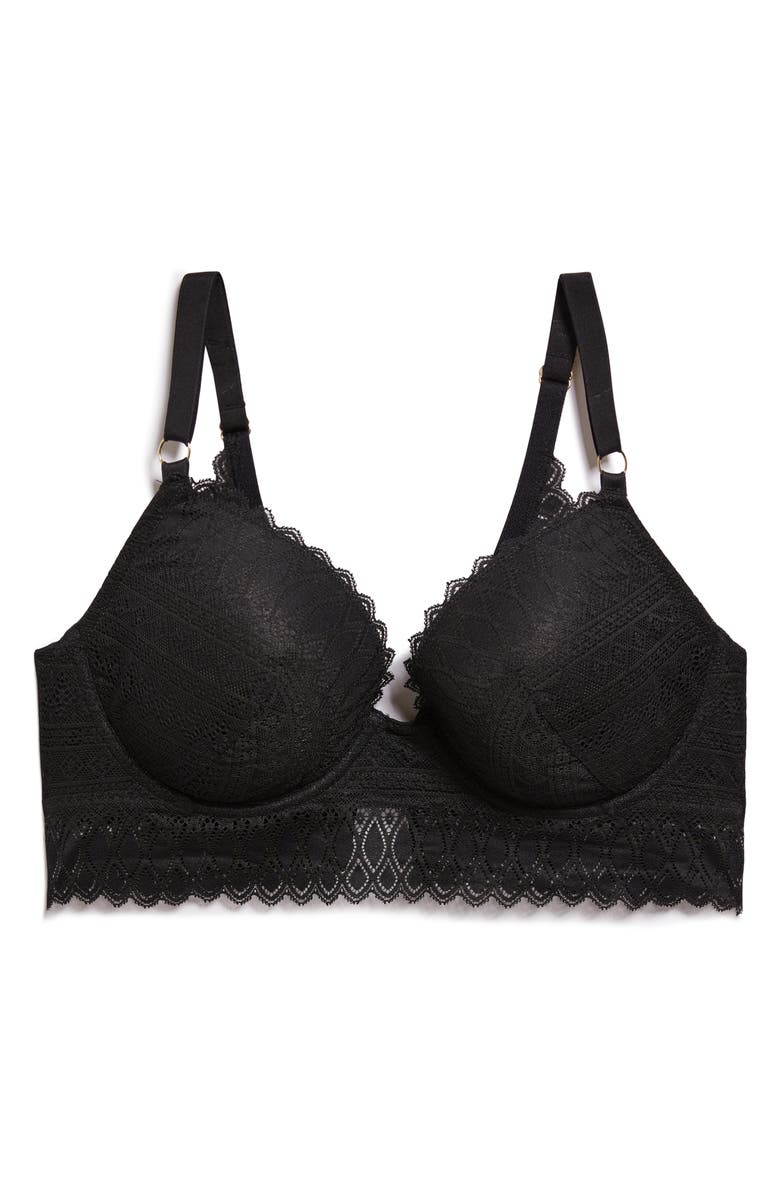 Etam Gravure No. 5 Classique Underwire Bra, Alternate, color, Black