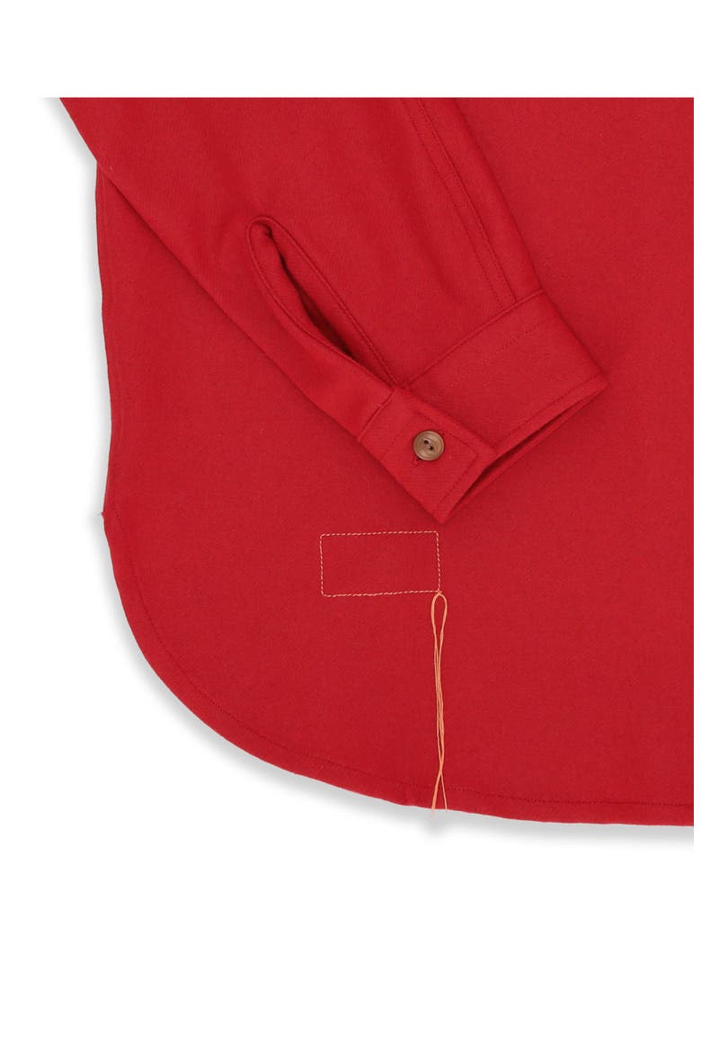 CPO Flannel Wool Overshirt, Alternate, color, RED